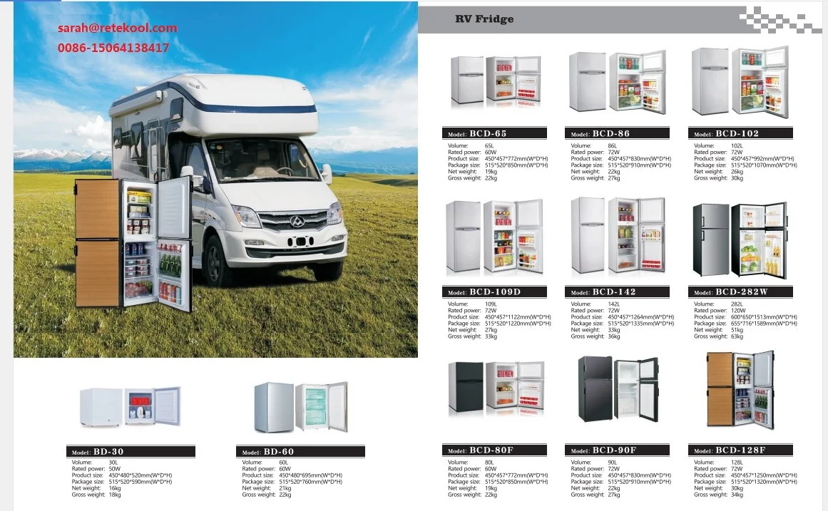 Portable Compressor R134a Double Door With Lock Dc Compressor Air