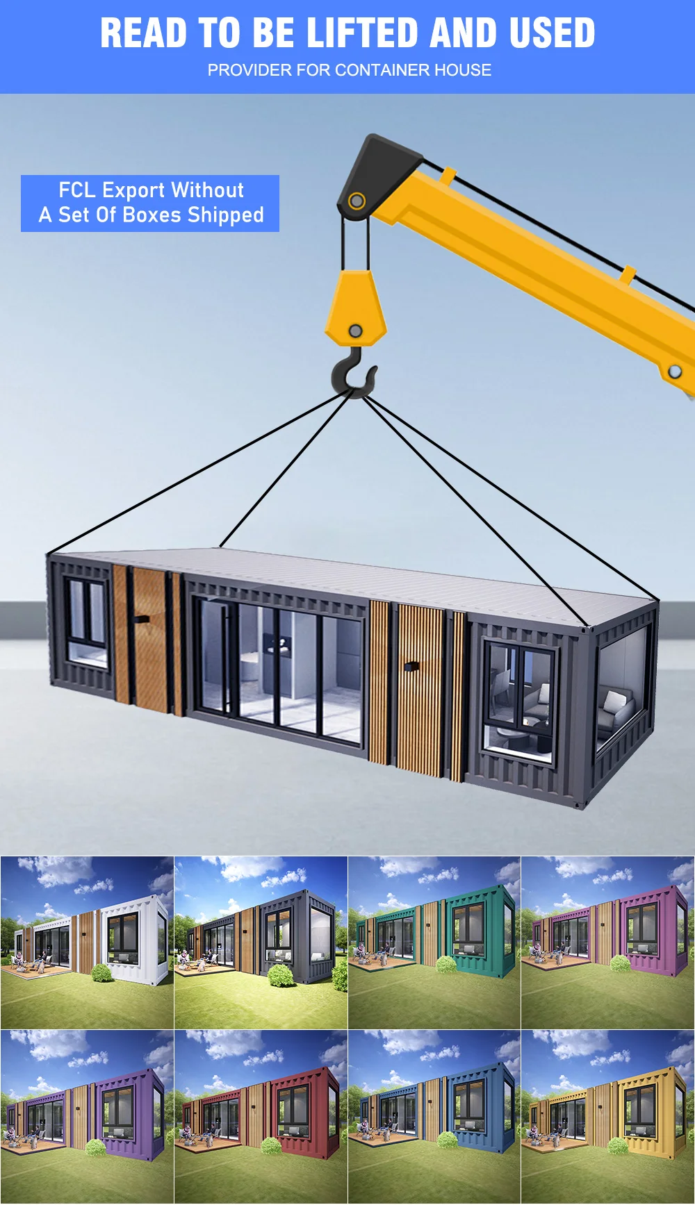 Wholesale Shipping Container 40ft Prefab Shipping Container Homes For