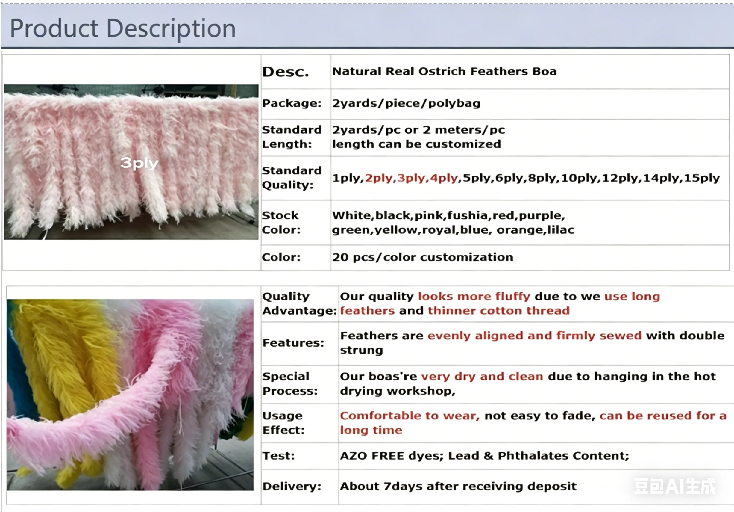 Boa De Plumas De Avestruz Blanca Para Bodas Y Disfraces – Esponjosa Y Suave Para Decoración Y Manualidades
