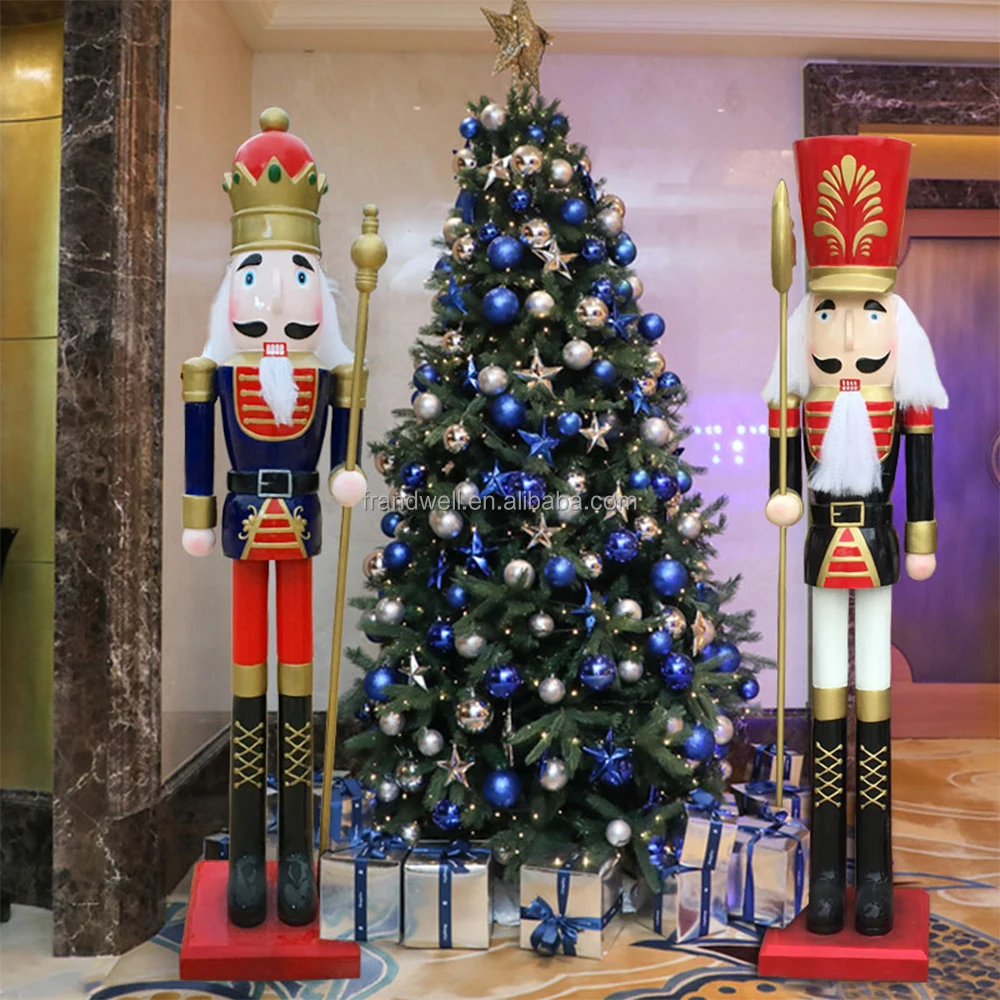Support Customized Large Life Size Nutcracker Sculpture/fiberglass