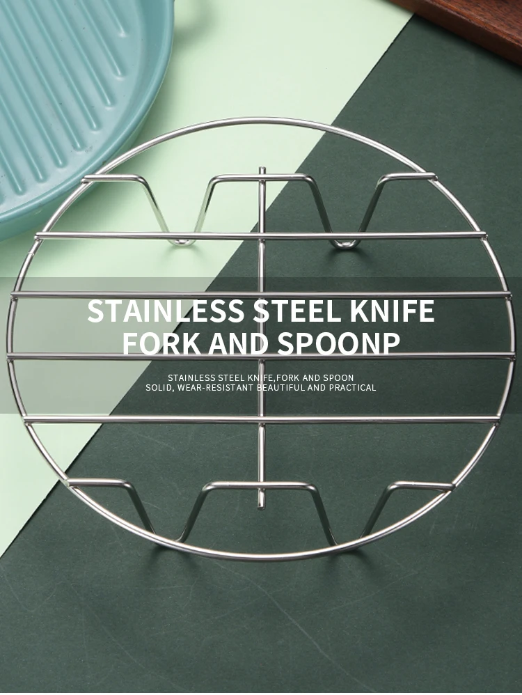 Unique Design Wire Stainless Steel Round Steamer Cooling Rack for Roasting Oven 1