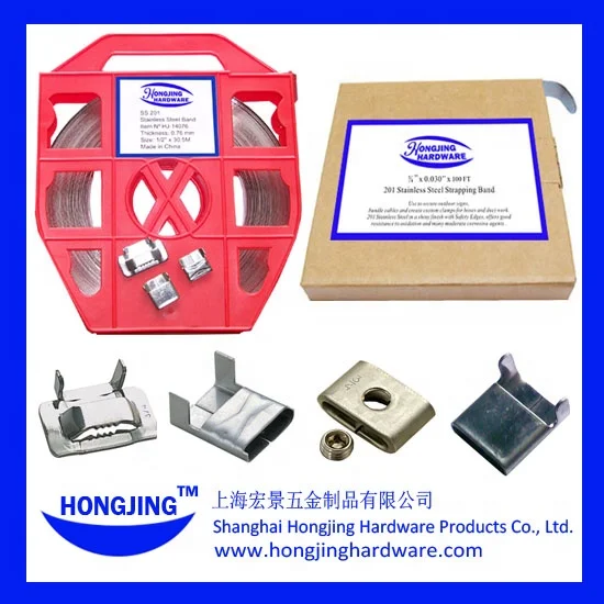 Stainless Steel Bands Strap for Cable - hongjinghardware
