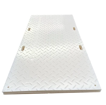 4'*8' HDPE material temporary white road construction ground protection mats