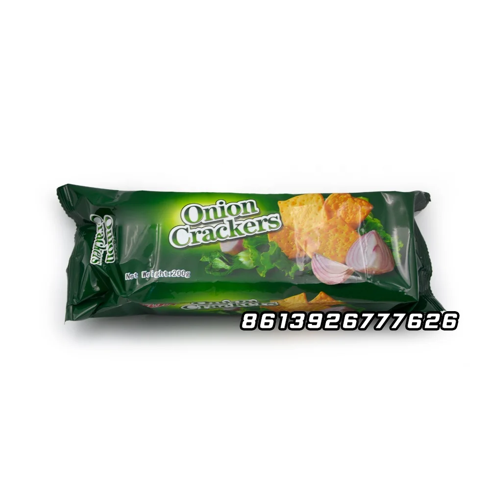 100g Sweet Vegetarian Crispy Onion Cracker Biscuit