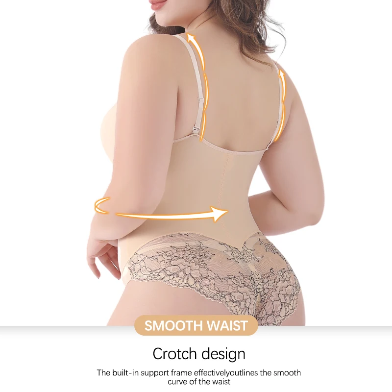 SXLH Post-Op Surgery Firm Lace Breathable Plus Size Waist Cincher Girdle Sheath Leggings Full Body Shaper