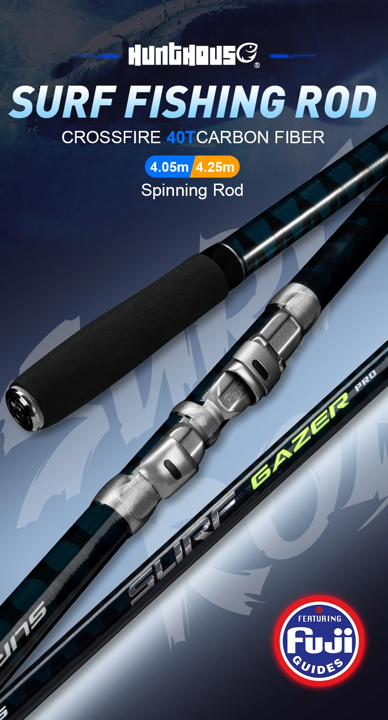 Hunthouse 4.05m 4.25m 40t High Carbon Fiber Surfcasting Fishing Rod