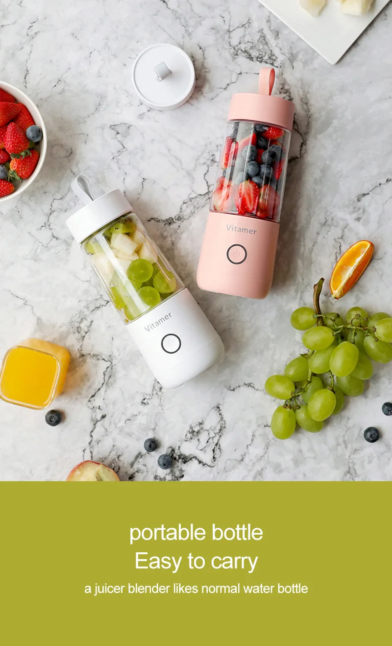 Mixeur blender portable électrique mini usb pour jus de fruit_voghion.com