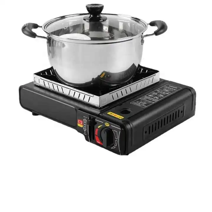 Réchaud Gaz Camping Portable – Compact, Allumage Piézo, Pour Cartouches Gaz, RT-2B/RT-10