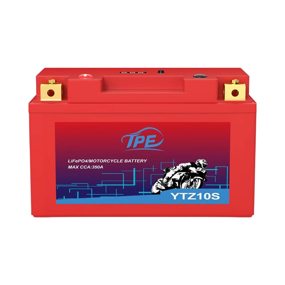 TPE Lithium LiFePO4 Solid State Motorcycle Battery YTZ10S-BS 12V 4Ah Deep Cycles Rechargeable BMS