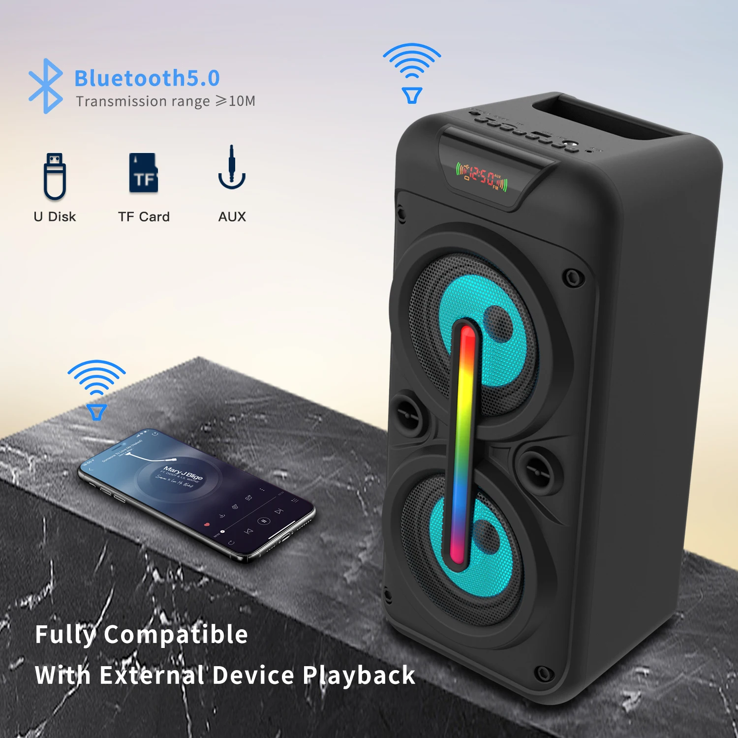 Уличные колонки X-Bass с Bluetooth, колонки для вечеринок с микрофоном  (B83)| Alibaba.com