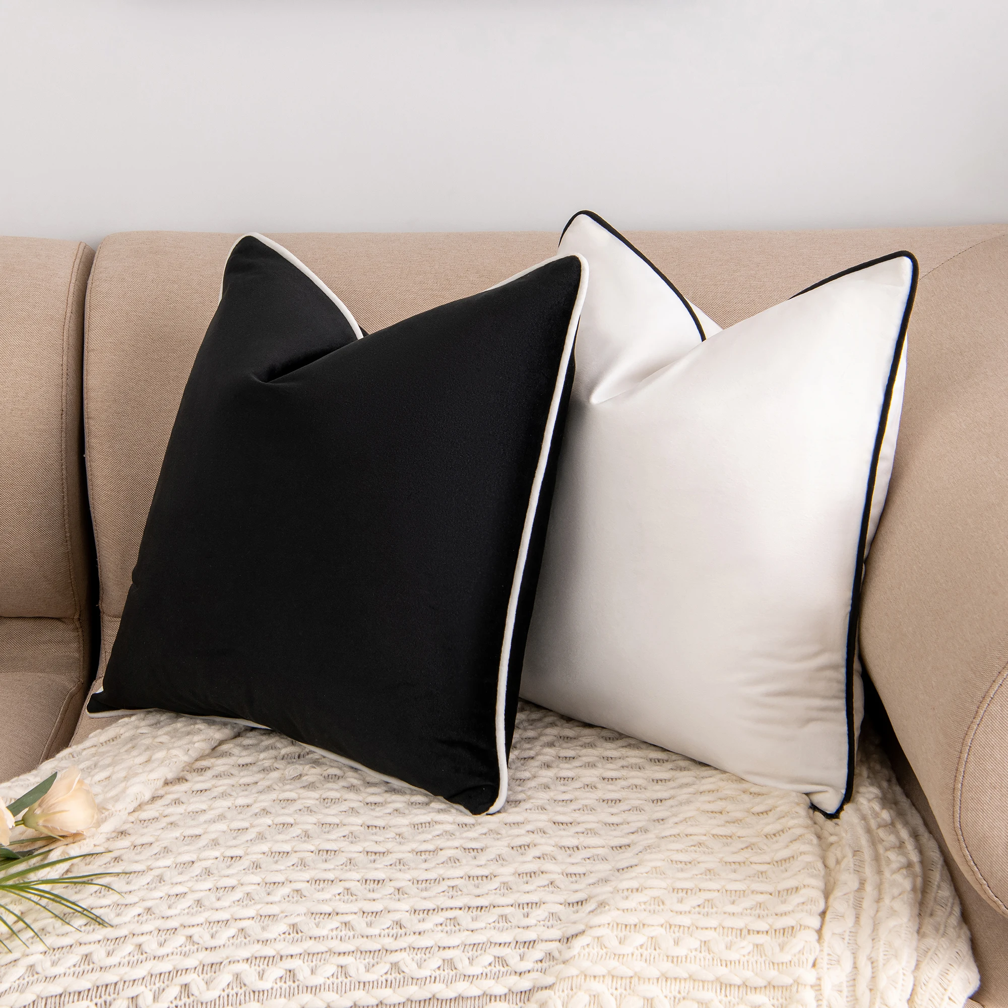 Luxury Velvet Cushion Cover Sofa Decoration 18x18 20x20 Pillow Cover