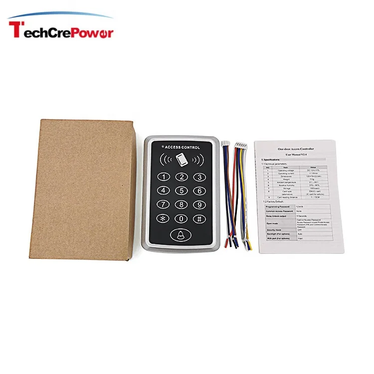 Factory Price Keypad ABS Access Control Proximity RFID EM Card 125KHZ Reader 1 Door Standalone Access Control