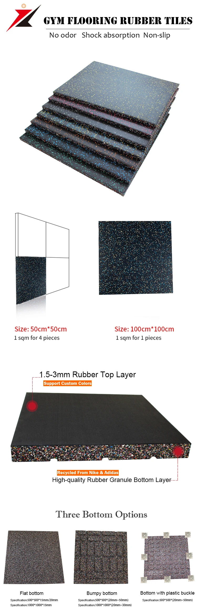 rubber tiles 