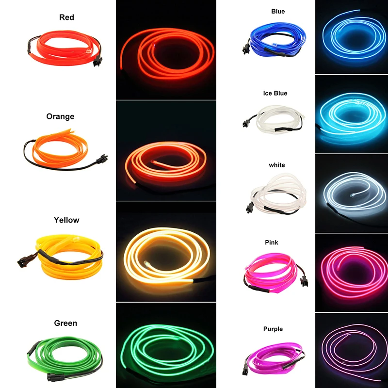 Rcj Led Lights 5m Car Ambient Light Interior Car Neon Lamps Led Rgb