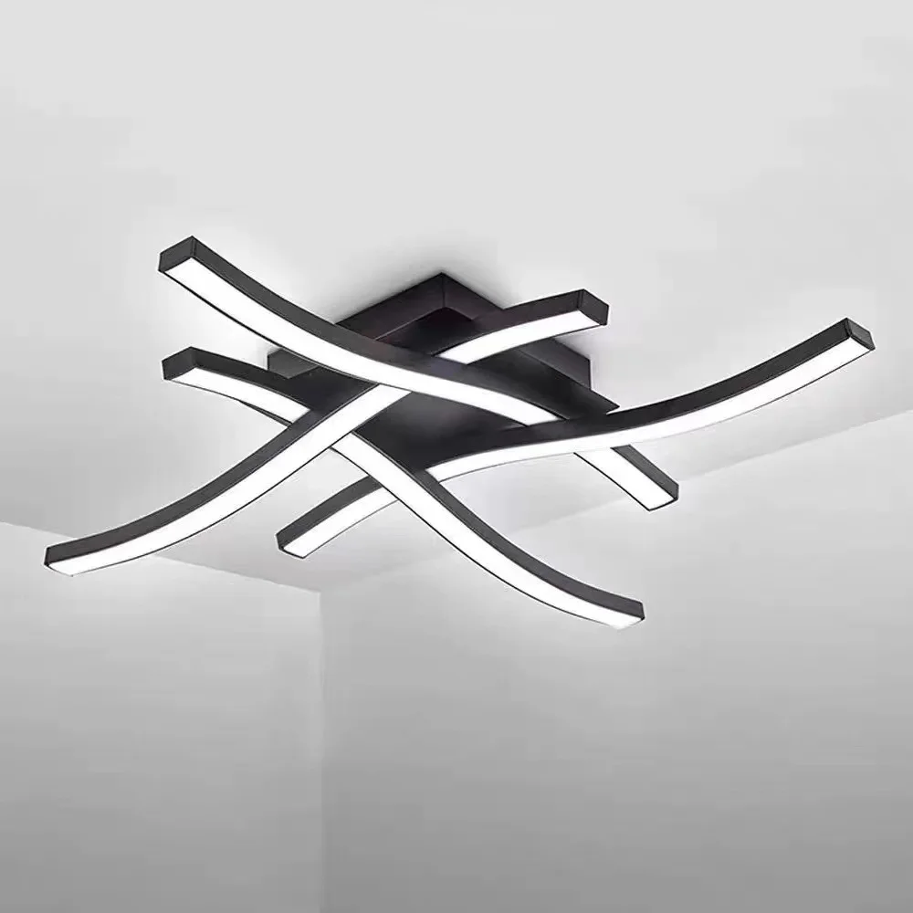 Lampada a soffitto LED moderna nordica per soggiorno, design semplice a doppio cerchio, per corridoio, guardaroba, ingresso, balcone e atrio