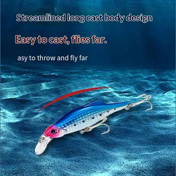90mm/35g ABS Printed Factory Wholesale In-Stock Sinking Minnow Luminous Eye Laser Hot-Stamping Artificial Hard Bait Fishing Lure – Minnow – view 2