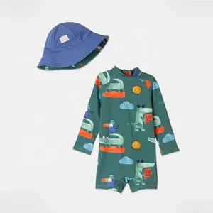 2026 Summer Custom Prints Swimsuit Toddler Boys Girls Swimwear With Logo