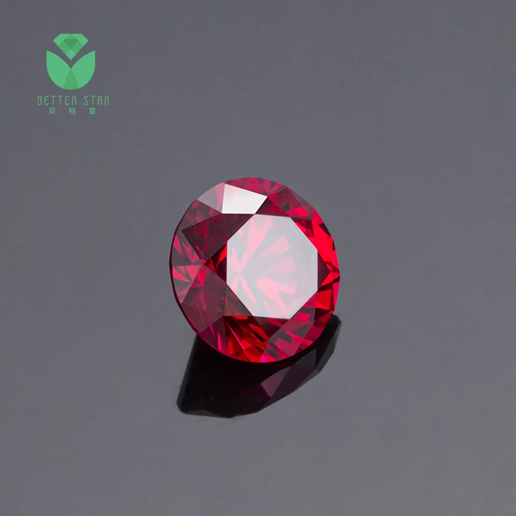Wholesale Round Shape Loose Lab Gemstones 15 Carat Lab Grown Ruby