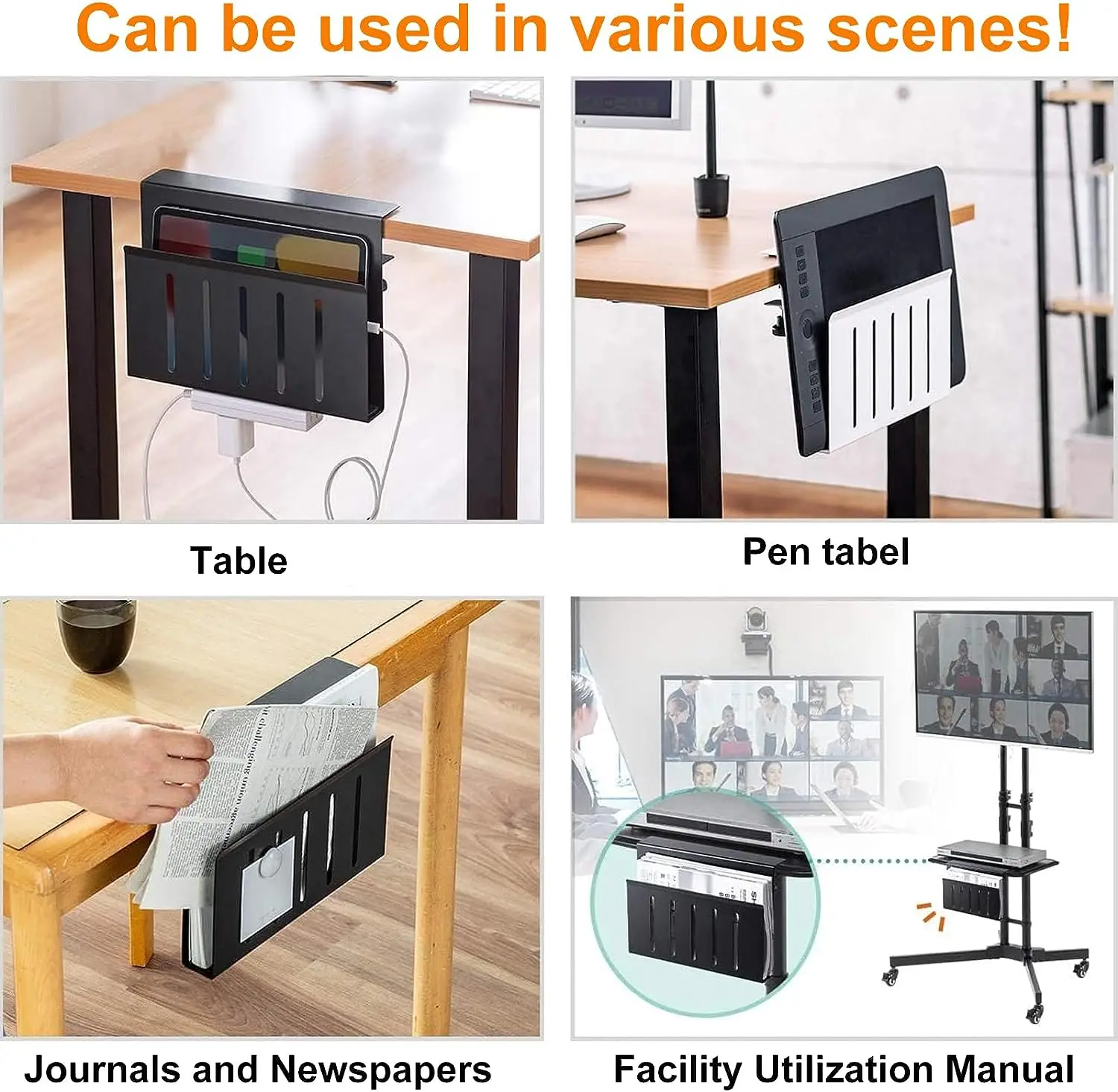 MILEGI Under Desk Drawer Organizer, Under Desk Storage Drawers Clamp-On, Hanging - View #9