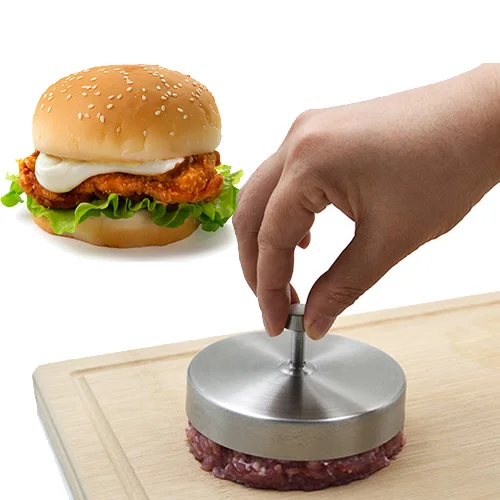 DaMohony Non-Stick Hamburger Press,Stainless Steel Burger Patty Maker Press for Party BBQ Kitchen. 