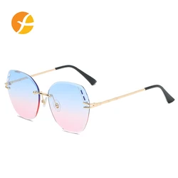 Stylish Gradient Blue And Pink New Model Beach Uv400 Okey Eyewear Sunglasses