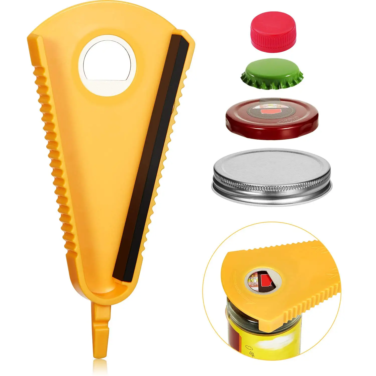 Многофункциональная открывалка для банок Epsilon, открывалка для бутылок с легкой ручкой, многофункциональная открывалка для бутылок в форме веера, кухонная банка