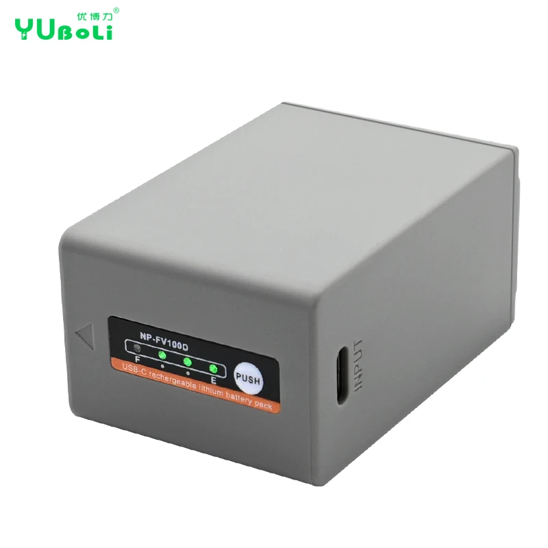 New USB Type-C Charging NP-FV100 NPFV100 NP FV100 Camera Battery for Sony HDR-CX HDR-XR DCR-SX Series Digital Batteries