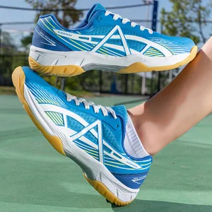 Badminton Shoes Men and Women with Synthetic Rotating Buttons Anti-slip and Wear-resistant Lefus Training Sports Tennis Shoes