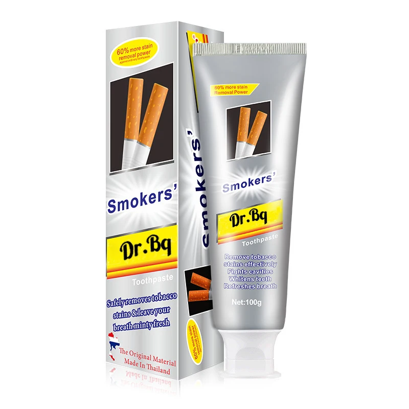 Оптовая продажа, индивидуальная фирменная сигаретная зубная паста для удаления пятен на зубах, удаления галотоза, ухода за полостью рта