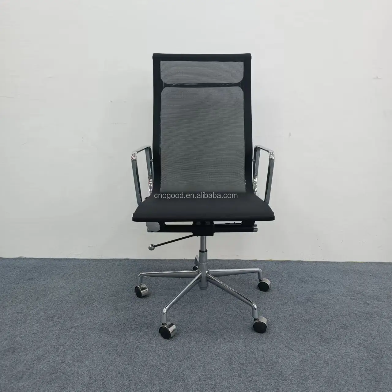 Black Mesh High Back Aluminum Office Chair Buy Mesh Office Chair