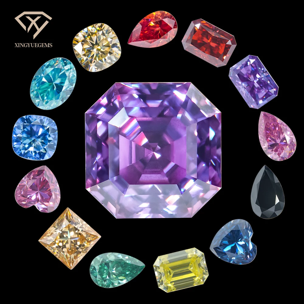 Wholesale Fancy Oval Heart Cushion Pear Princess Emerald Cut Color Gra Certificate Vvs Loose Diamond Stones Mossanite Moissanite