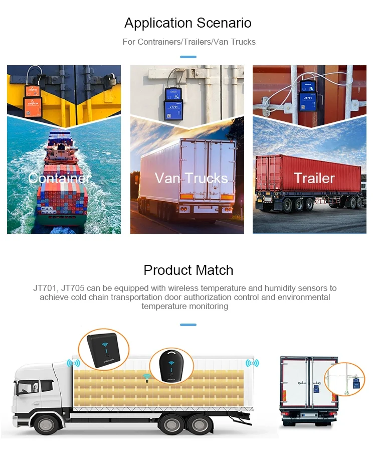 Jointech JT701D Smart Gps Lock Fleet Gps Tracking System Waterproof Container Tracker Lock Portable Cloud Storage Remote Control