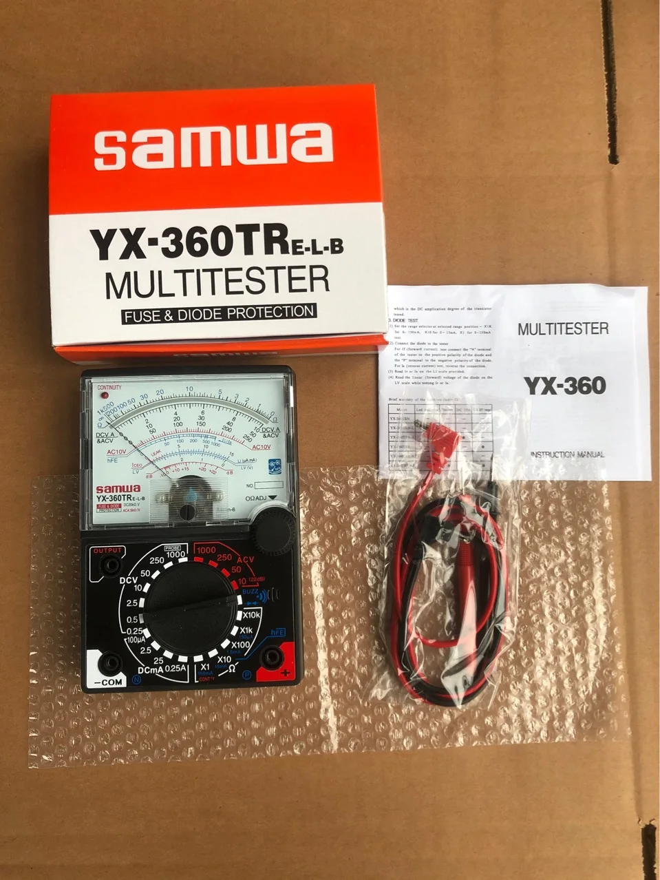 High Accuracy Analog Multimeter Multi Tester Measure DC/AC Voltage DC Current Resistance HFE DB Test with Buzzer