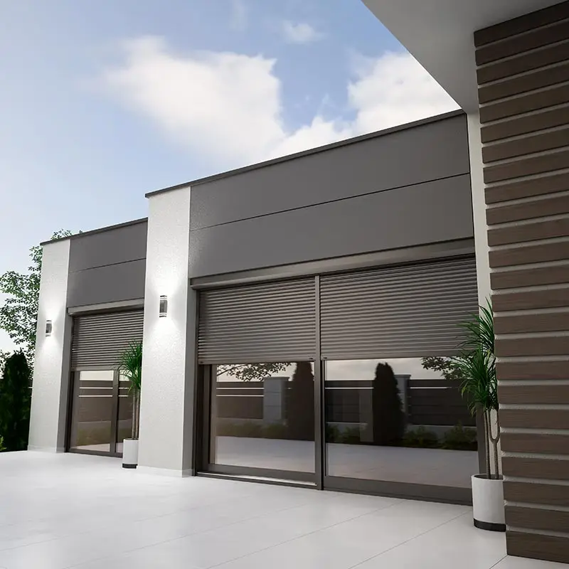 TOMA Aluminium Roller Shutter Window with Fashionable Design Aluminum Sliding Window Roller windows and Doors Aluminum Alloy