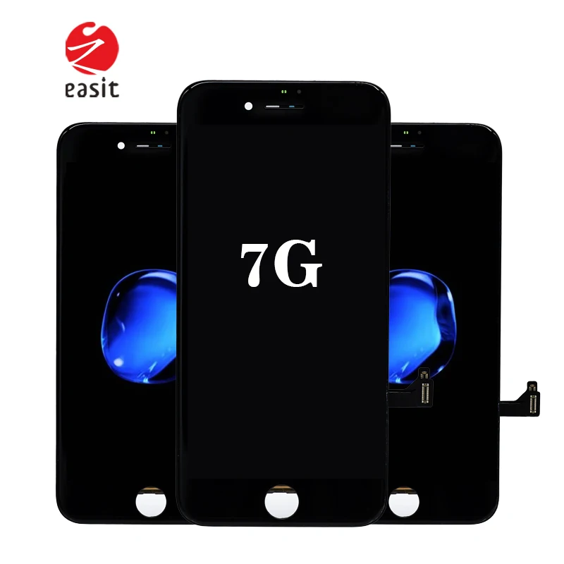広東Easit iPhone 7用ブラックLCDスクリーン交換部品【12ヶ月保証】