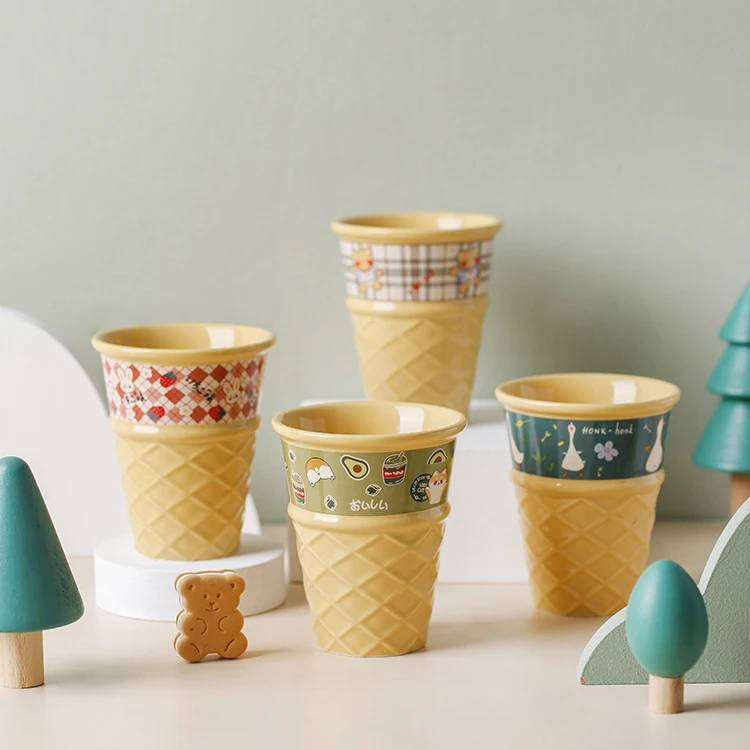 ceramic ice cream sundae cups