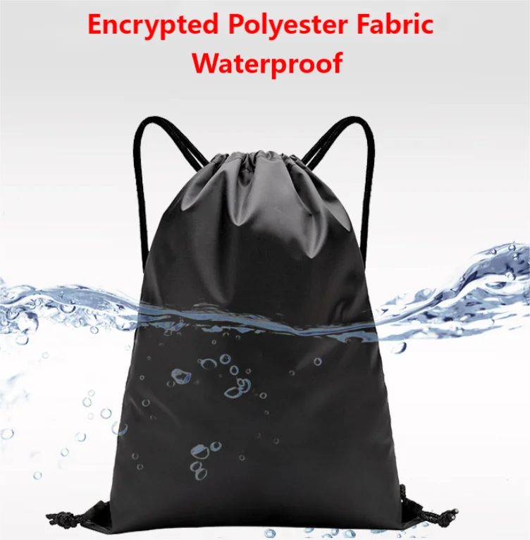 Sac de sport à cordon abordable, écologique et confortable, avec logo personnalisé, sac à cordon imperméable_voghion.com