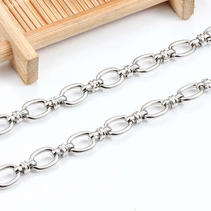 Handmade Stainless Steel Gross Oval Chunky Knot Hip Hop Punk Link Chain