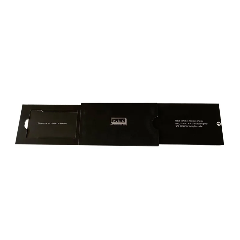 Custom Credit Card Push Slider Card Packaging for Bank Card