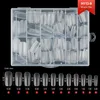 240PCS semi-frosted nail tips 09#
