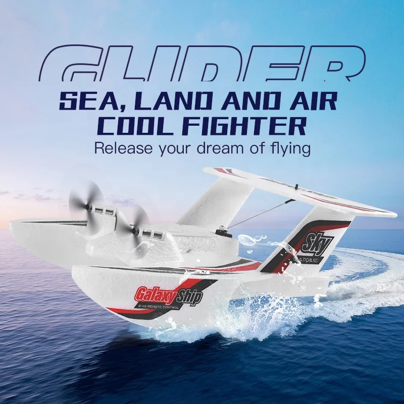 EPP Galaxy Ship in 1Remote Control Aircraft Air Sea Land Drone RC Plane  Children's Flying Diving Airship Toy Zumbido