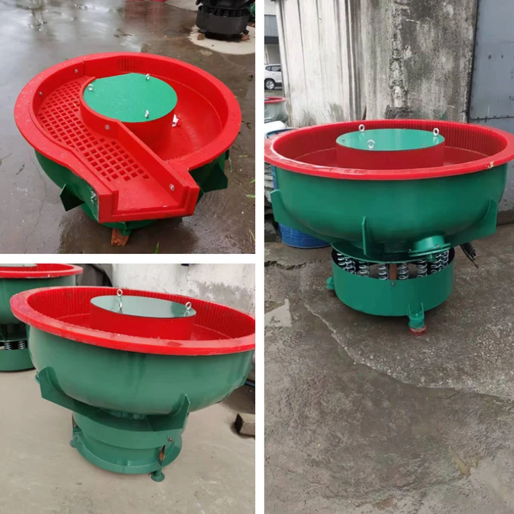 Small Metal Vibrator Polish Machine Wheel Hub Stone Vibratory Surface Grinding Polishing Finishing Machine