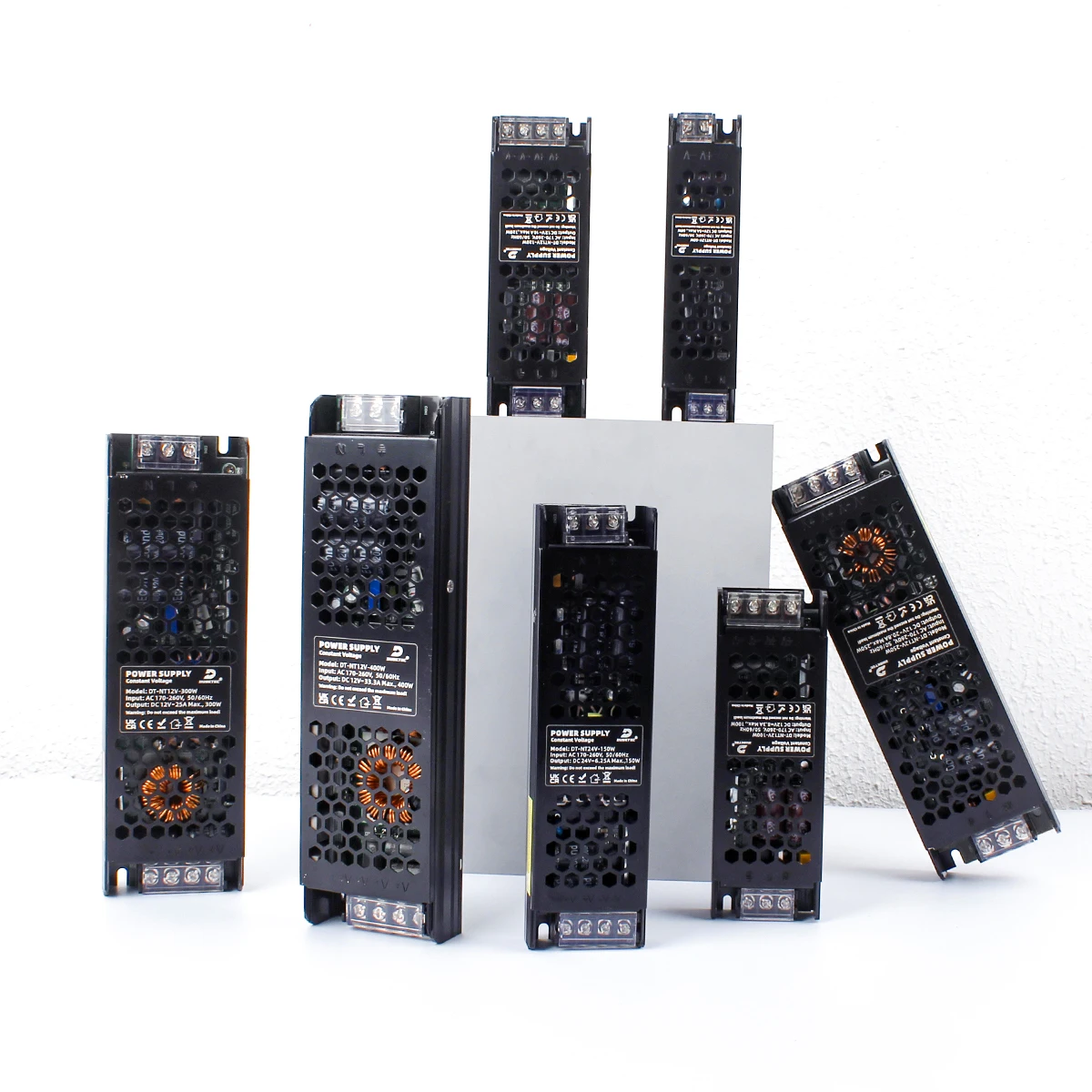 CE ETL 400W 300W Constant Voltage LED Transformer 200W Led Driver AC100-260V DC 12V 24V Switching Power Supply