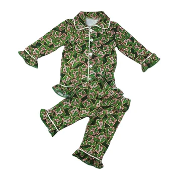New Design Homefit Textile Organic Cotton Printed Pajama Children Pajamas Unisex Designer Pajama set For Kids