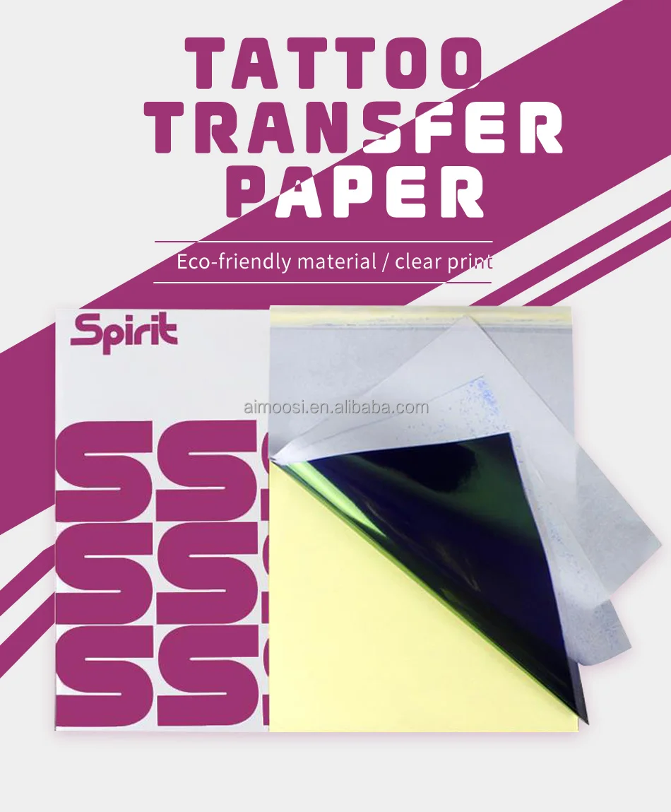 Tattoo Transfer Paper Spirit Master Stencil Copier Sheets Of Thermal Carbon Tattoo Paper For 1428