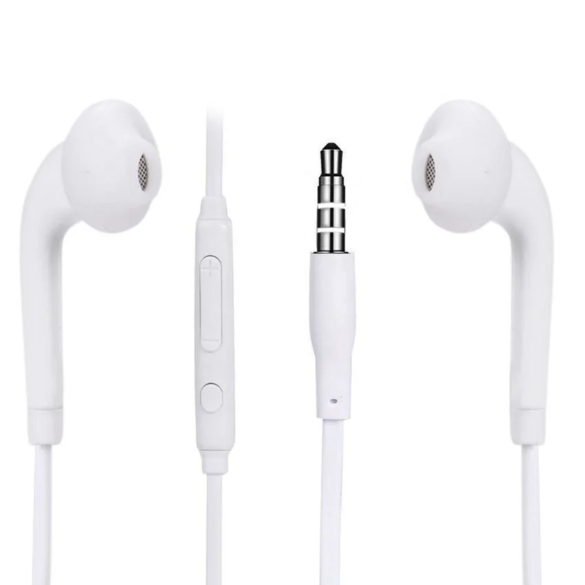 White in Ear Handfree Stereo Earphone Wired Sport Mobile