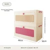 Double layer Storage Box  rose red