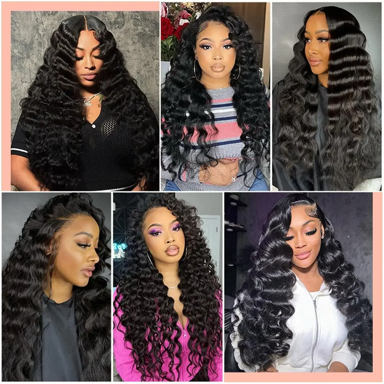 Chiusura in pizzo profondo sciolto 100% capelli umani 13x1 6x1 T Part Lace Wig Chiusura Middle Part Chiusura in pizzo economico Capelli brasiliani Remy_voghion.com