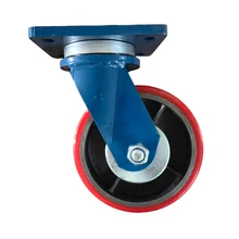 Single wheel load 1 ton High value quality 4in/5in/6in/8in heavy duty iron core polyurethane pu caster wheel