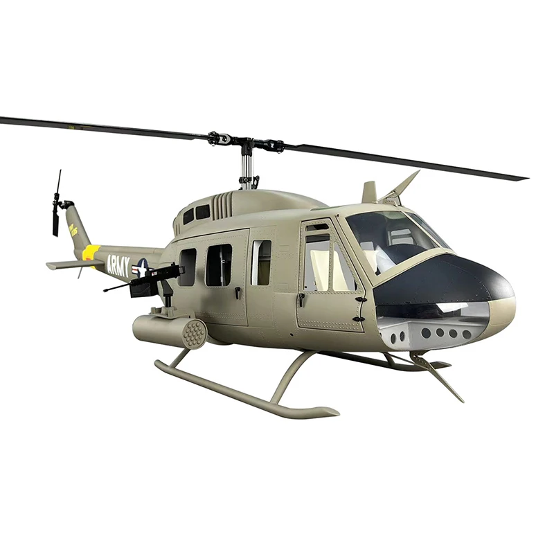 Fuselage Peint Hélicoptère RC Militaire UH-1D échelle 500 (taille 115cm) - Neuf Zyhobby